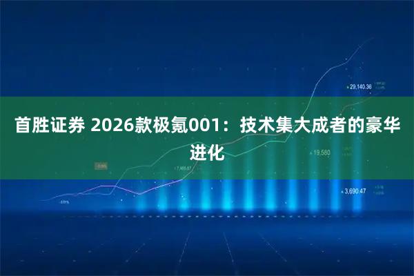 首胜证券 2026款极氪001：技术集大成者的豪华进化